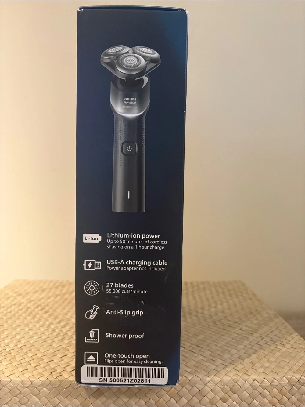 New Sealed Philips Norelco Shaver 5000X Skin Protect Black Wet Dry SkinGlide